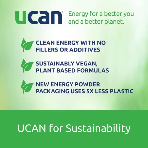 Miniatura 5 de UCAN Energy + Plant Protein Powder - Proteína vegana a base de plantas, 0.71 oz de proteína de guisante con aminoácidos EAA y BCCA - Proteína