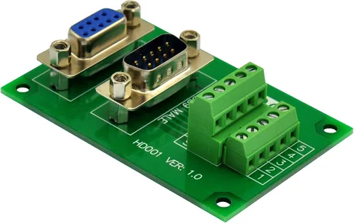 Miniatura 3 de D-SUB Módulo de interfaz de bloque de terminales de placa de ruptura macho-hembra (DB9)