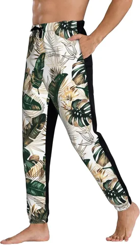 Miniatura 4 de WorldGES Men's Joggers Pants Morocco Casual Athletic Sweatpants with Pockets Breathable Track Pants for Workout Running