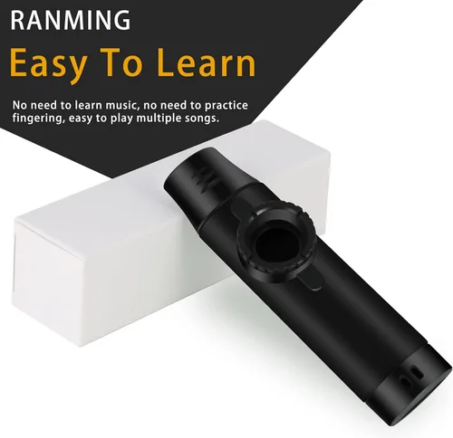 Miniatura 2 de RANMING Instrumento musical profesional Kazoo para adultos y amantes de la música, con 6 cañas adicionales para fiestas de cumpleaños, actuaciones