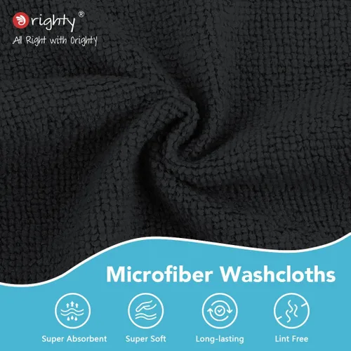 Miniatura 6 de Orighty Paquete de 5 toallas faciales de microfibra, altamente absorbentes y suaves al tacto, toallas de mano para baño, hotel, spa y gimnasio, 11.5