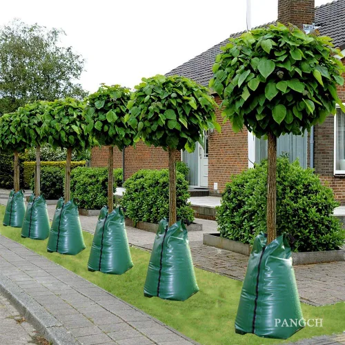 Miniatura 5 de Bolsa de riego de árboles de liberación lenta de 20 galones, bolsa de riego por goteo para árboles recién plantados o establecidos (1 unidad)