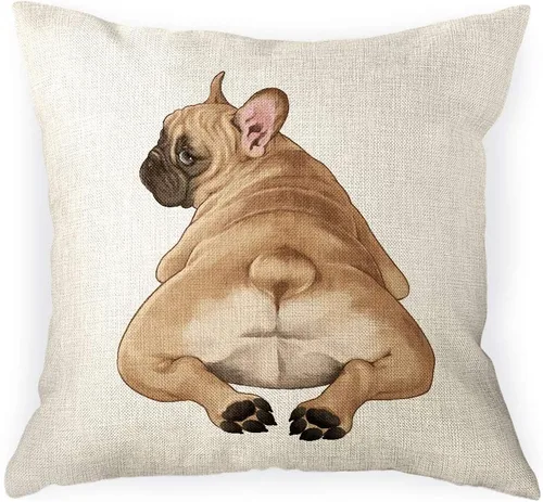 Miniatura 9 de WIRESTER Funda de almohada para sofá, funda de cojín decorativa para oficina en casa, 18 x 18 pulgadas, lindo caniche de juguete gris