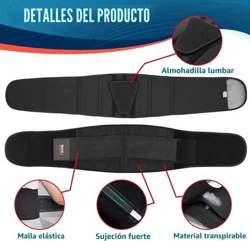 Miniatura 4 de Soporte de espalda de tamaño extra grande para dolor de espalda inferior (XXXL)