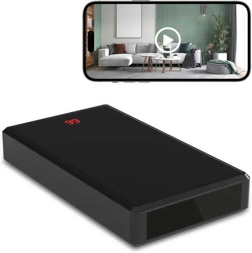 HiSpyCam Cámara de seguridad WiFi Full HD 1080p - Cámara inalámbrica para niñera - Visión nocturna para uso en interiores y exteriores -