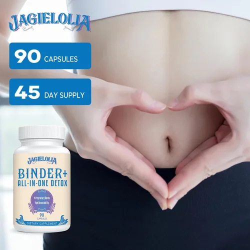 Miniatura 7 de Jagielolia Suplemento de desintoxicación todo en uno de 1500 mg – Alta biodisponibilidad, limpieza de desintoxicación intestinal hepática con carbón