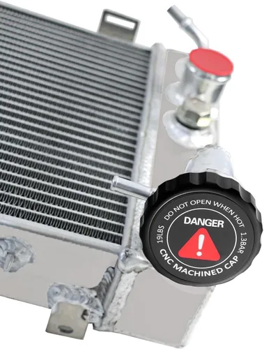Miniatura 9 de Radiador de aluminio CU1193 para 1991-2001 Jeep Cherokee Comanche Wagoneer XJ 2.5 L4 4.0 L6 Radiador de gas 3 radiadores de núcleo de fila