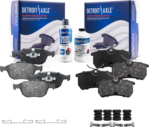 Miniatura 132 de Detroit Axle - Pastillas de Freno Delantero para Nissan Altima Maxima Sentra 350Z Cube Juke Versa INFINITI G20 G35 I30 I35 Suzuki SX4, Pastillas