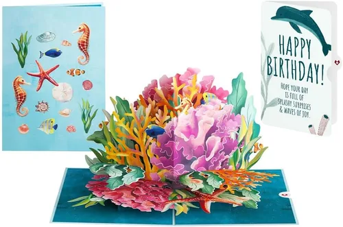 Miniatura 13 de Lovepop Tarjeta desplegable de cumpleaños para ella, él, hombres, mujeres, tarjetas de felicitación de animales 3D, cumpleaños, 5 x 7 pulgadas
