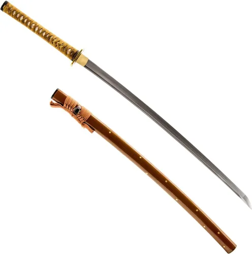 Espada katana samurái japonesa de flor de ciruelo, forjada a mano, hoja de Damasco de acero al carbono 1045, arcilla, espiga completa, afilada,