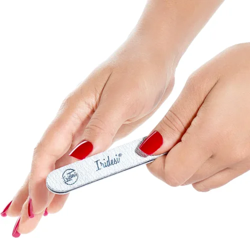 Miniatura 8 de Iridesi Mini lima de uñas cebra 100 180 tableros de esmeril de 3.5 pulgadas de largo por 0.75 pulgadas de ancho por paquete 50