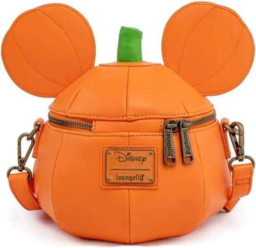 Miniatura 3 de Loungefly Disney Mickey Mouse Mick-O-Lantern - Bolso cruzado de Halloween, Naranja