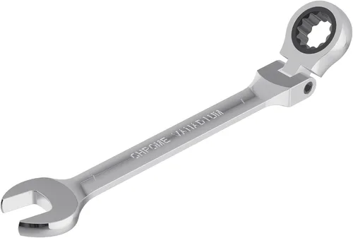 Miniatura 22 de Llave combinada de trinquete de cabeza flexible de 0.906 in, métrica, 72 dientes, caja de trinquete de 12 puntos y herramientas de llave de extremo