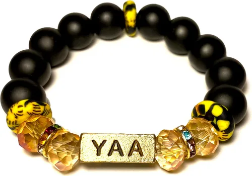Miniatura 82 de Pulseras africanas tradicionales con nombre nacido en el día para mujeres de Ghana, materiales naturales, ajuste cómodo y holgado