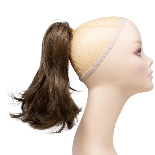 Miniatura 5 de Extensión de cabello ajustable, cola de caballo desarreglada, 12 pulgadas con pinzas, de Onedor, 10#