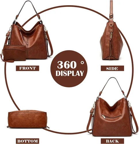 Miniatura 5 de Bolsos Hobo para mujer, bolsos cruzados grandes, bolsos bohemios con borla