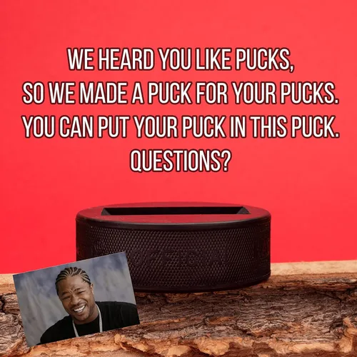 Miniatura 7 de Soporte para discos de hockey hecho de un disco de hockey real, el soporte de puck, vitrina de disco de hockey, soporte para disco de hockey
