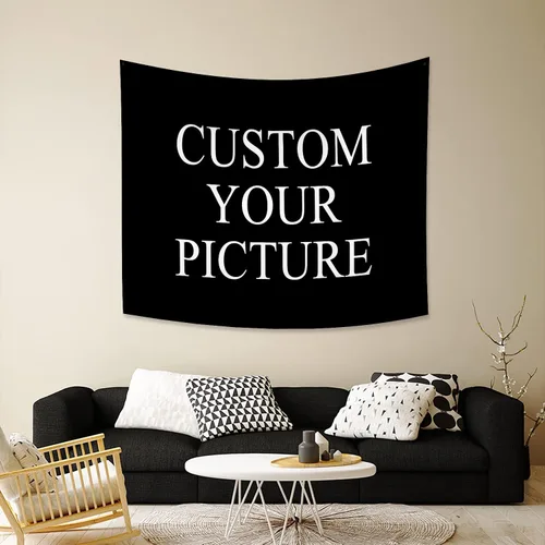 Miniatura 2 de Canessioa Tapiz personalizado para cargar imágenes personalizadas, tapiz personalizado, pancarta, logotipo, diseño de texto, tapiz para colgar