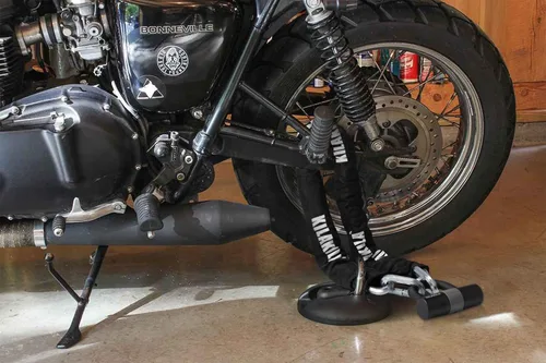 Miniatura 8 de KILAKILA Cerradura de cadena de seguridad - Cerradura de bicicleta y motocicleta resistente de 0.394 in con bloqueo en U de 0.630 in