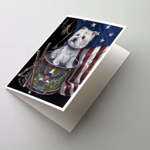 Miniatura 60 de Caroline's Treasures PPP3013GCA7P - Tarjetas de felicitación y sobres para mascotas de Basset Hound Teacher, paquete de 8 tarjetas en blanco