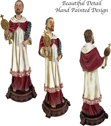 Miniatura 3 de Urbalabs Estatua de San José Santos Católicos Estatuas Religiosas Figuras religiosas 13 pulgadas Estatua del Sagrado Corazón de Jesús Crucificado