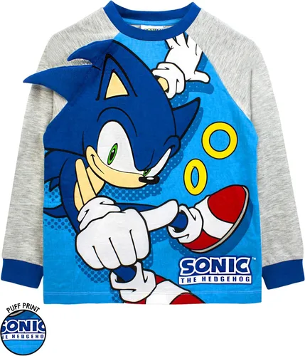 Miniatura 4 de Sonic The Hedgehog Pijama para niños, disfraz de personaje azul para niños, Gris