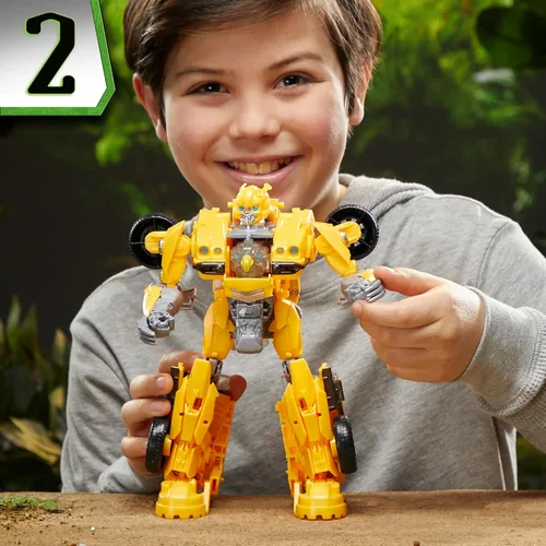 Miniatura 9 de Juguetes Transformers Rise of The Beasts Movie, Juguete Convertible Bumblebee Modo Bestia con Luces y Sonidos, Edades 6 y más, 10 pulgadas