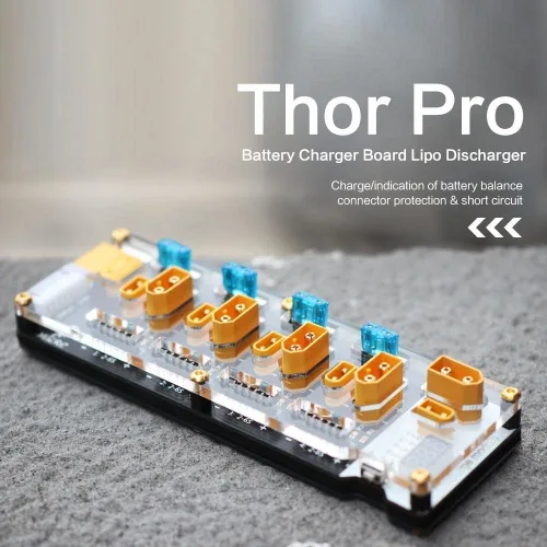 Miniatura 5 de Thor PRO LIPO batería equilibrio cargador tablero 40A XT60 XT30 2-6S LIPO descargador para IMAX B6 ISDT Q6 Nano HOTA D6 Pro P6