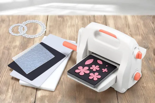 Miniatura 7 de Bira - Kit de iniciación de máquina de troquelado y estampado en relieve ajustable de 6 pulgadas, 15 piezas, ranura de alimentación de 6-1/4