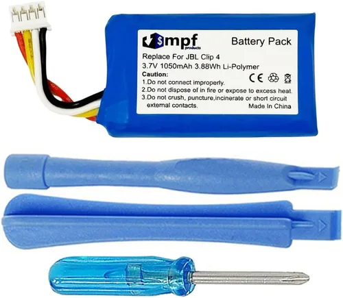 Reemplazo de batería GSP903052 de 1050 mAh compatible con JBL Clip 4 Altavoz inalámbrico Bluetooth portátil con herramientas de instalación