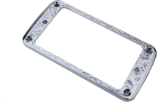 Miniatura 2 de Guyker Cubierta Humbucker plana de metal, juego de anillos de montaje para pastilla - pieza de repuesto de marco de pastillas de puente y mástil