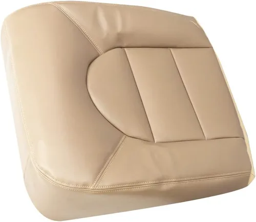 Miniatura 6 de GXARTS Fundas de asiento de cuero para parte inferior del lado del pasajero, color marrón compatible con Ford F250, F350, F450, F550, Lariat XLT