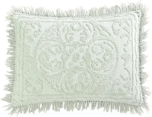 Miniatura 18 de Beatrice Home Fashions Colcha de Chenilla con Medallón, Full, Blanco