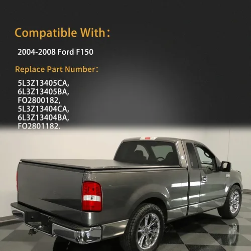 Miniatura 6 de Carcasa de luz trasera compatible con lámparas de freno traseras del lado del conductor y del pasajero de Ford F150 F-150 2004-2008