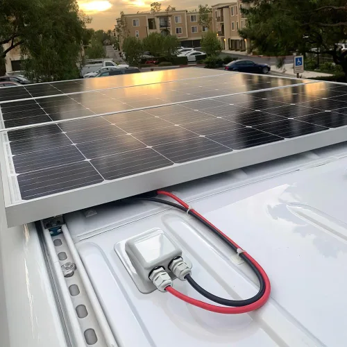 Miniatura 8 de Entrada de cable solar resistente a la intemperie de plástico ABS doble para todos los tipos de cables de 2mm² a 6mm² para proyectos solares en RV