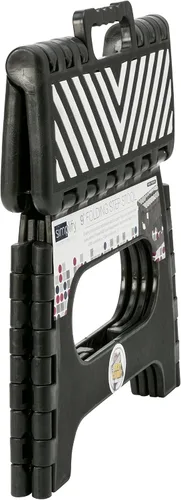 Miniatura 6 de Simplify taburete plegable de 9 pulgadas (soporta hasta 200 lb), negro, 23650-BLACK