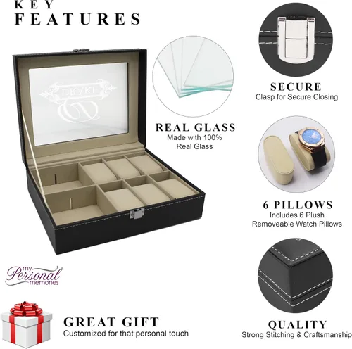 Miniatura 3 de My Personal Memories, Joyero y organizador personalizado con monograma, accesorios de dama de honor personalizados y grabados, regalo para mamá