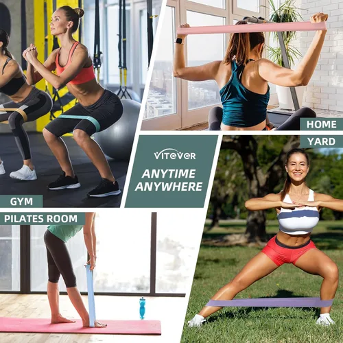 Miniatura 7 de Booty Bands Set, Resistance Bands for Working Out, Exercise Bands for Women and Men Legs and Butt, Stretch Bands for Pilates, Yoga Starter Set 5