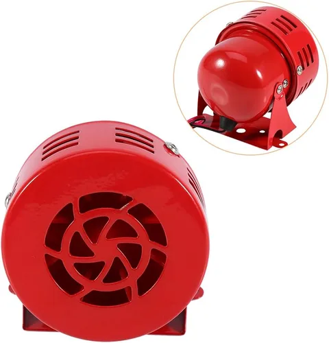 Miniatura 4 de EVGATSAUTO Cuerno de sirena de coche, 12 V, 50 s, rojo, eléctrico, camión, motocicleta, arrastre aéreo, bocina, alarma, bocinas de coche, sirenas