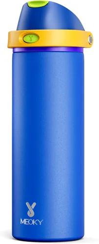 Miniatura 49 de Botella de agua aislada de 40 onzas con popote, botella de agua de metal de acero inoxidable con tapa 2 en 1, a prueba de fugas, fría durante 24