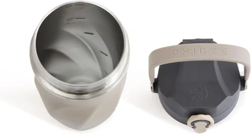 Miniatura 7 de Earth Stone - Botella mezcladora de proteínas aislada de 24 onzas, acero inoxidable 316 de grado médico, diseño sin grumos pendiente de patente
