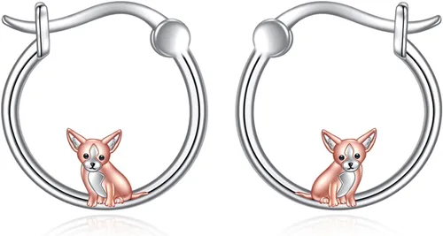 Miniatura 26 de VONALA Bonitos aretes de aro de plata de ley 925, regalos de cumpleaños para mujer