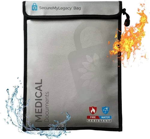 Miniatura 11 de Secure My Legacy - Bolsa impermeable e ignífuga para documentos (4 unidades)