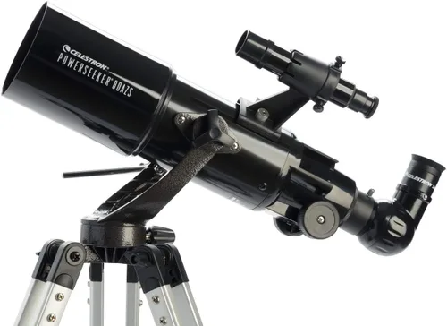 Miniatura 5 de Celestron - Telescopio PowerSeeker 80AZS - Telescopio manual Alt-Azimuth para principiantes - Compacto y portátil - Paquete de software
