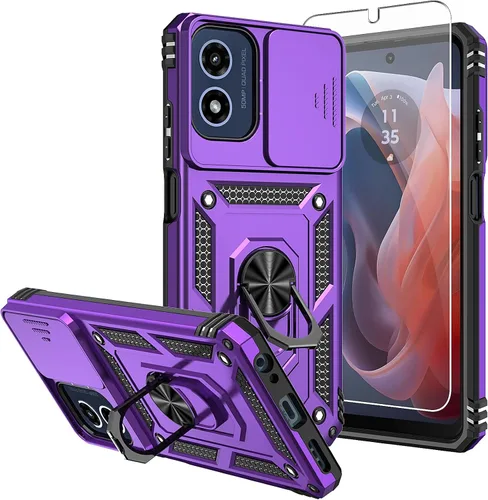 Miniatura 11 de Funda para Moto G 5G 2023, [No para la versión 2022] con protectores de pantalla y cubierta de cámara, [Grado militar] cubierta probada contra
