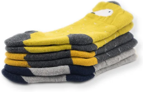 Miniatura 6 de 3 pares de calcetines ultra gruesos y cálidos para bebés, niños y niñas, calcetines de invierno, calcetines de algodón cálidos hasta la pantorrilla