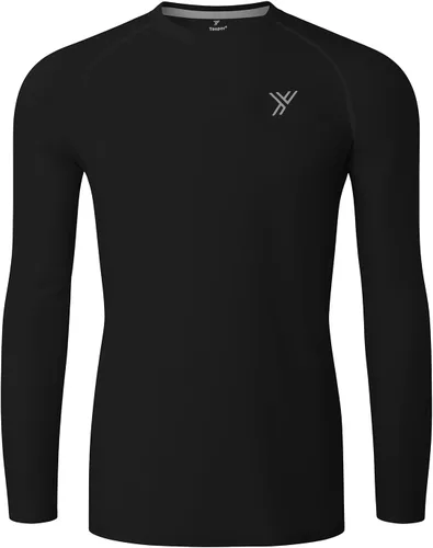 Miniatura 2 de Youper Camiseta de compresión térmica para niños y niñas, manga larga, forro polar, camiseta interior de fútbol, béisbol, fútbol