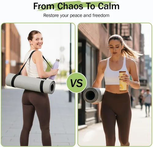 Miniatura 4 de Slim Panda Yoga Mat Straps for Carrying, Adjustable Yoga Mat Carrier Sling Fits All Mats(Mat Not Included)