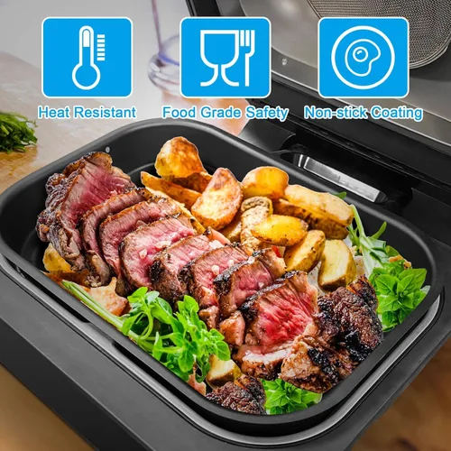 Miniatura 4 de Olla de cocina para parrilla y cesta combinada para Ninja Foodi FG551/DG551 Smart XL Accesorios para parrilla de interior, cesta de freidora de aire