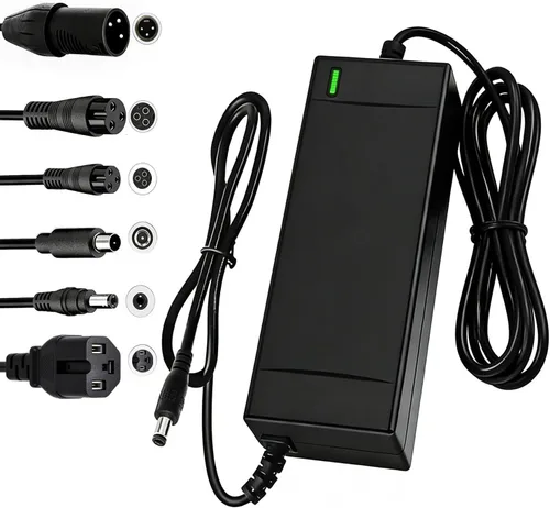 Miniatura 8 de Cargador eléctrico de repuesto con certificación UL de 42 V 2 A con 6 clavijas para cargador Hoverboard de 36 V, compatible con adaptador